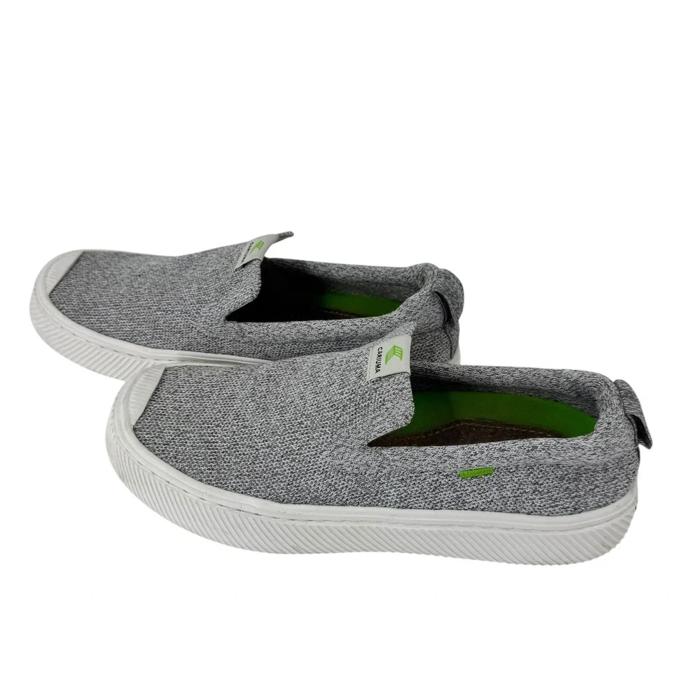Cariuma IBI Slip-On Grey Bamboo Knit Sustainable‎ Sneakers Womens 7.5